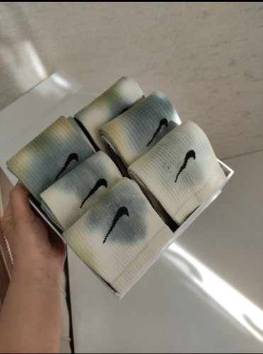 جوراب آبرنگی نایک ساقدار نخ پنبه سایز۳۷تا۴۵