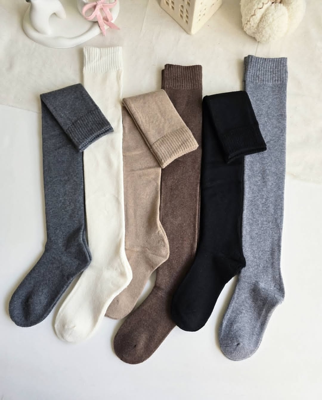 جوراب لاما بالازانو پشمی وارداتی COCO&HANA