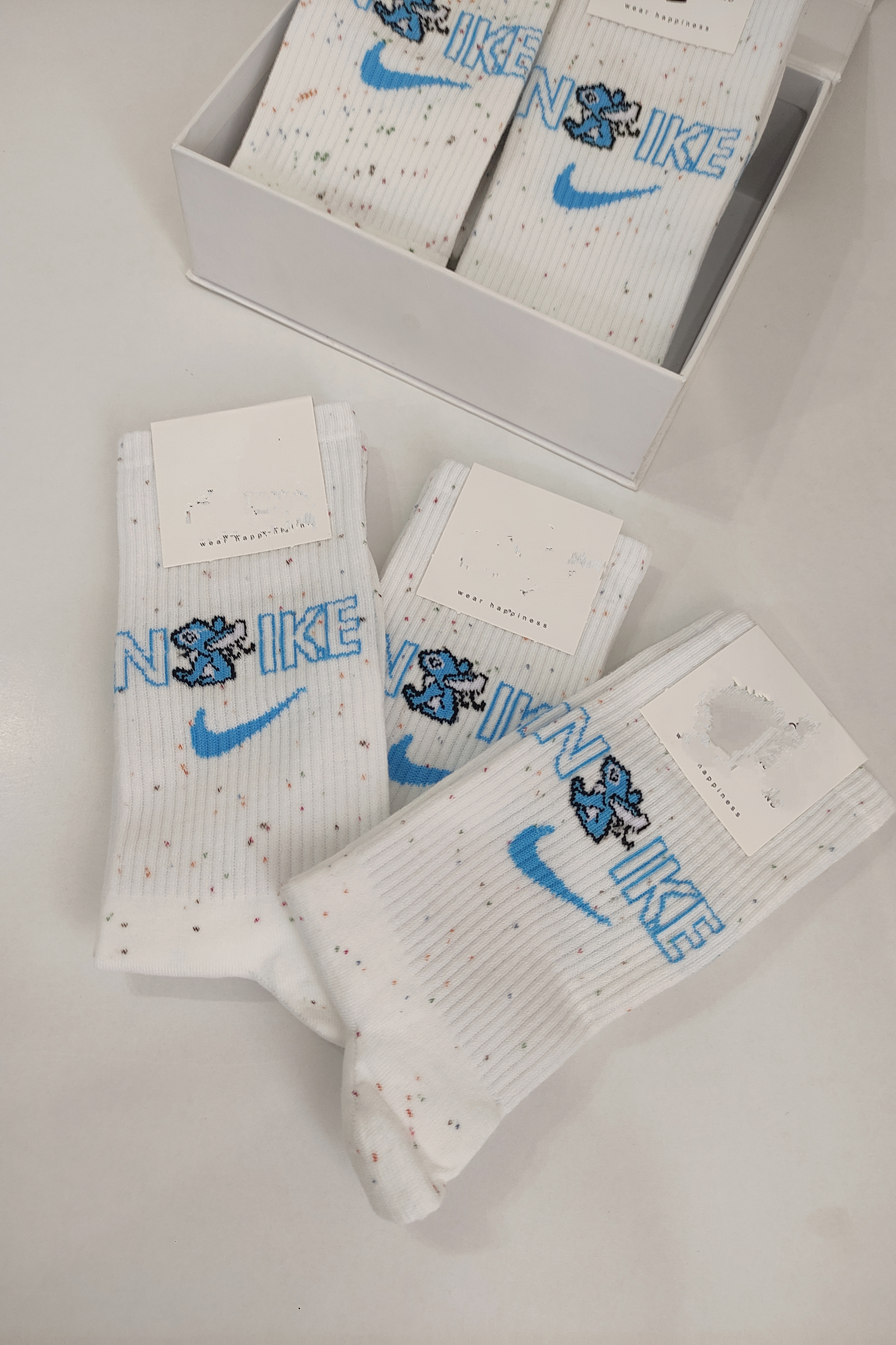 جوراب نایک دانه برفی ساقدار نخ پنبه سایز 37 تا 44